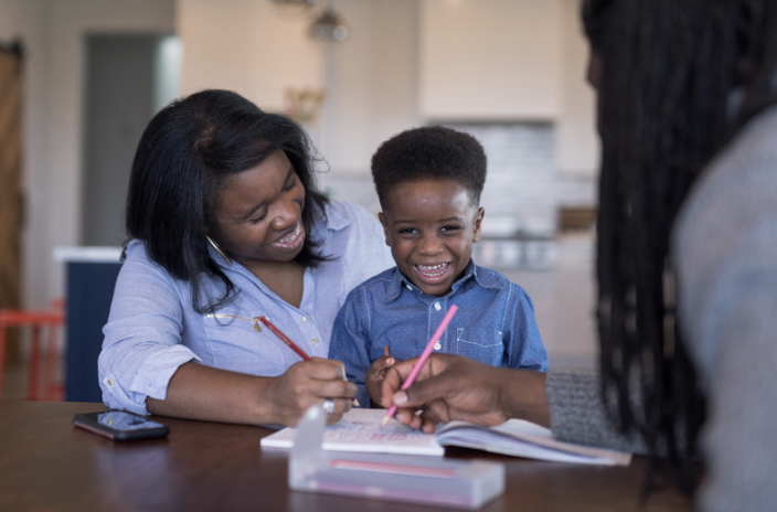 Parent and child learning together